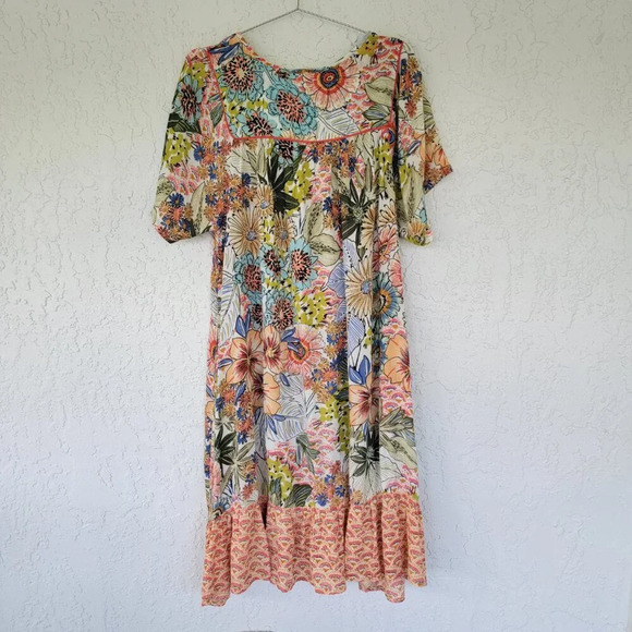 Orientique Australian Floral Dress Womens Size XS Multicolor - Picture 8 of 14